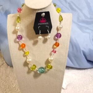 Current Collector Multi Necklace and free earrings NWT